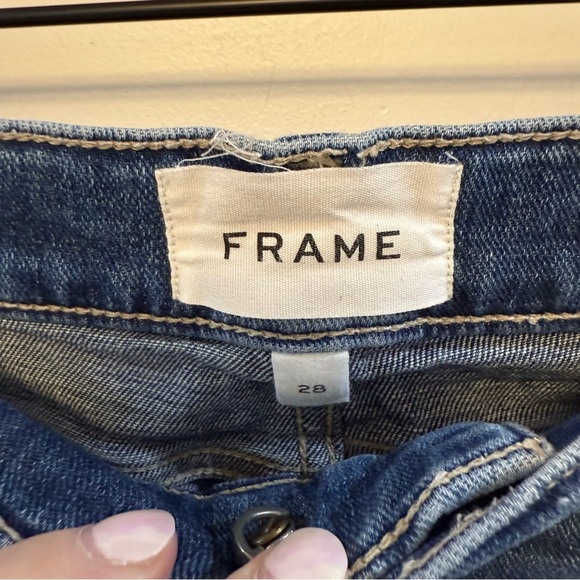 FRAME le garcon rolled raw after jean in deepwater - Picture 6 of 10